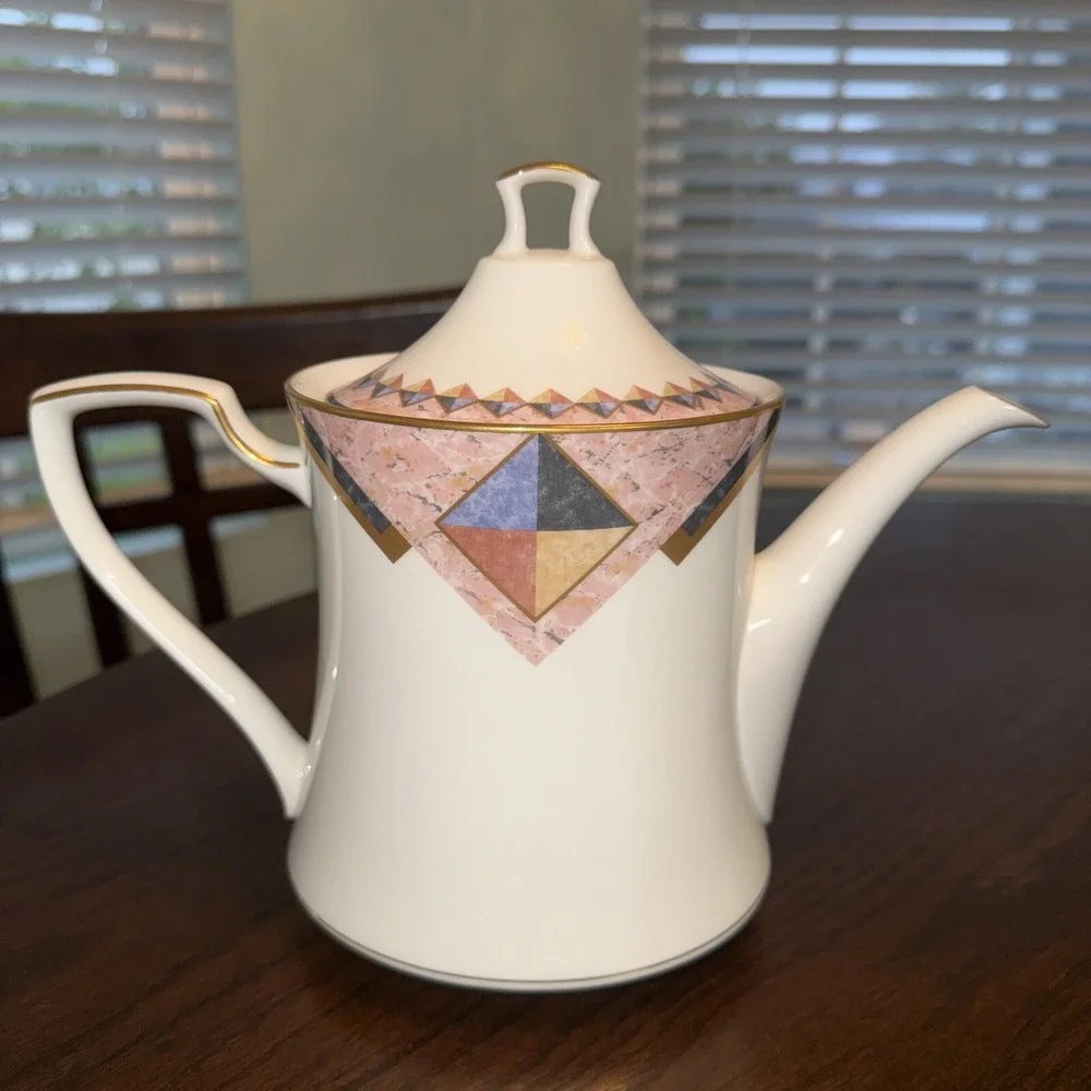 Noritake Fine China Momentum 7734 Teapot with Lid Replacement *READ